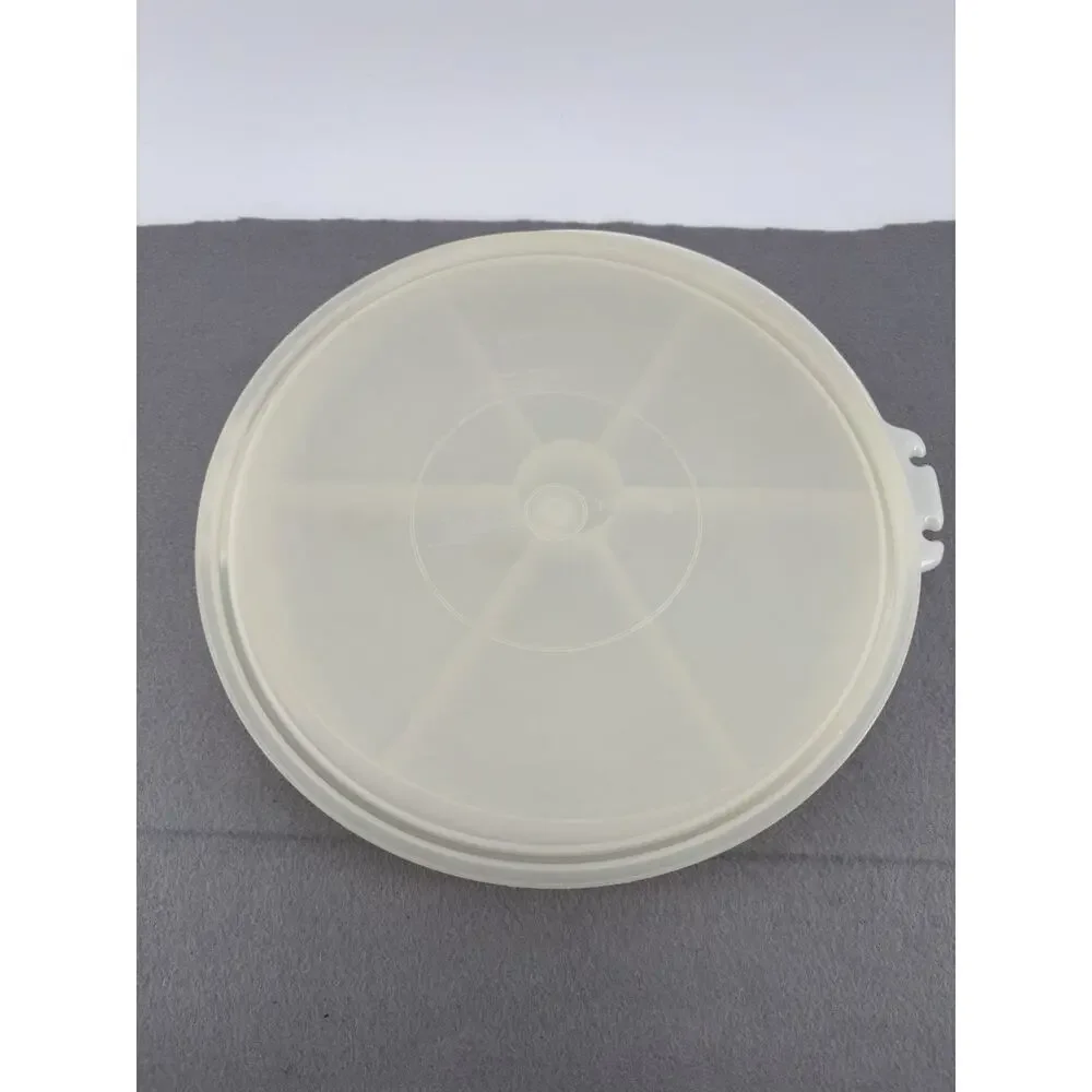 Vintage Tupperware Divided Party Relish Serving Tray Lid Party Susan #405